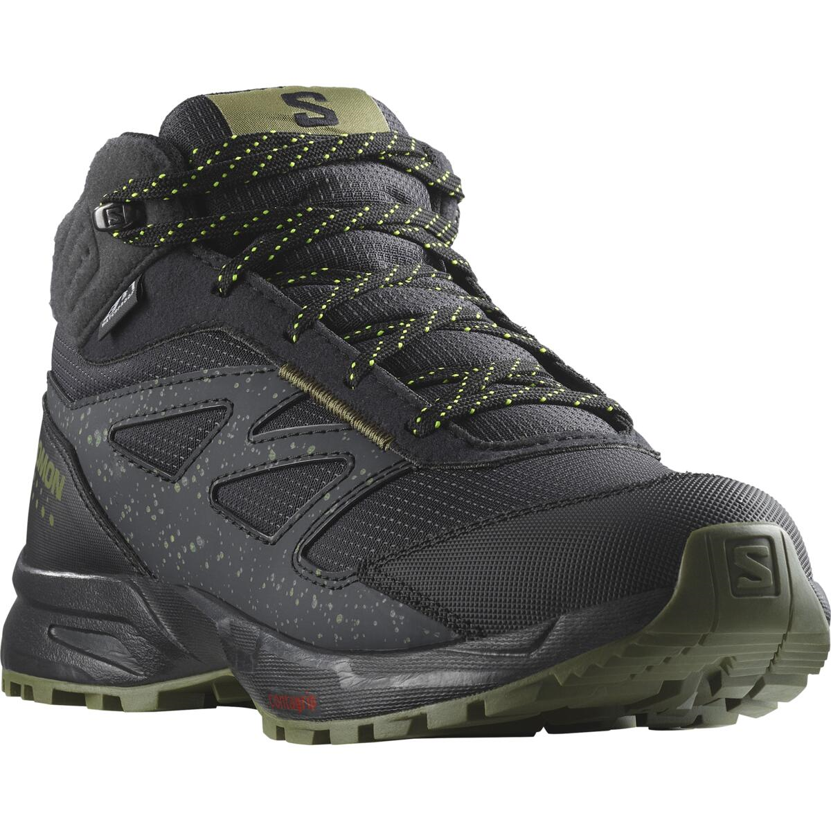 SALOMON обувь Outway Mid CSWP J черный/темно-зеленый
