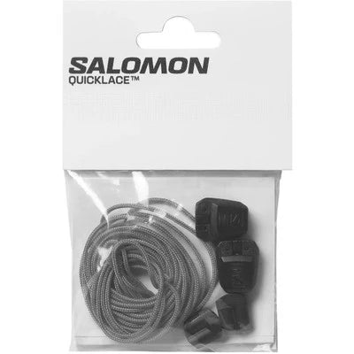 Комплект шнурков SALOMON Quicklace, серебристый/чёрный