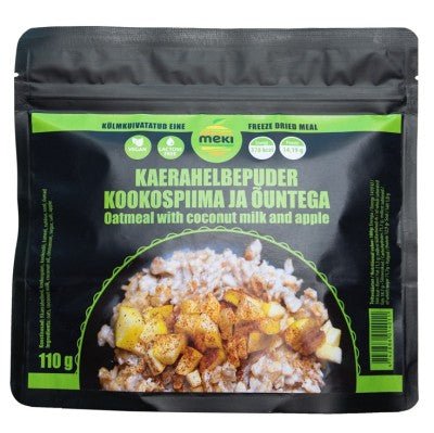 MEKI Овсяная каша с кокосовым молоком и яблоками 100g - dabai.lv