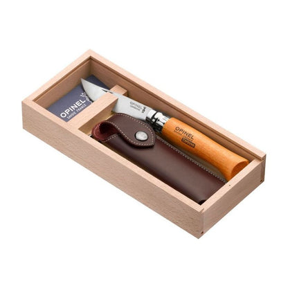 Opinel N°08 Geschenkbox Carbonstahl Buche