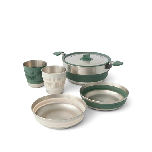 Sea To Summit Detour Stainless Steel One Pot Kochset 3L Topf (5-teiliges Set)