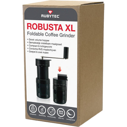 Rubytec Robusta XL Klappbare Kaffeemühle