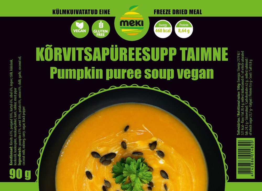 MEKI Kürbis-Püree Gemüsesuppe 90g