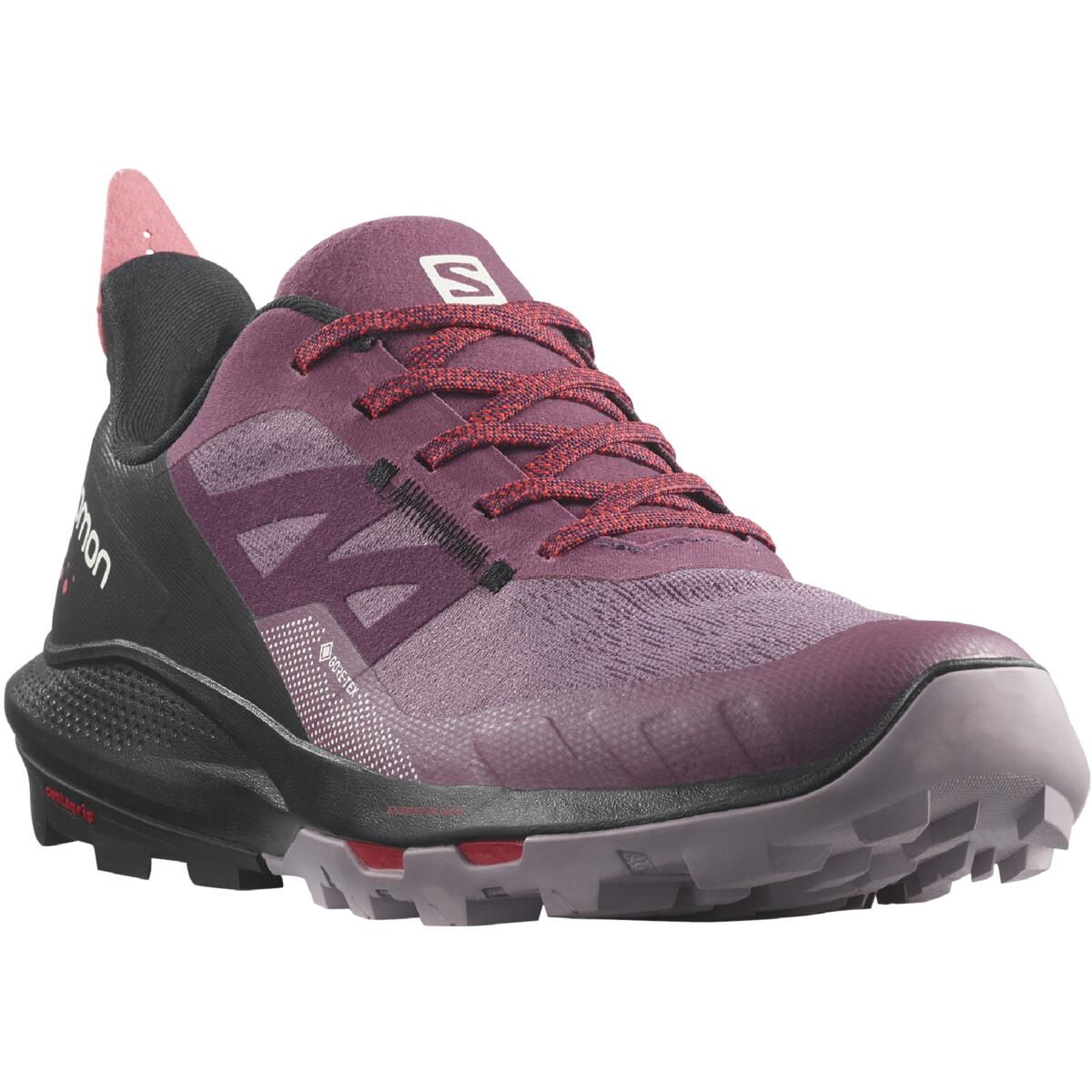 SALOMON Schuhe Outpulse GTX W violett/schwarz/rot