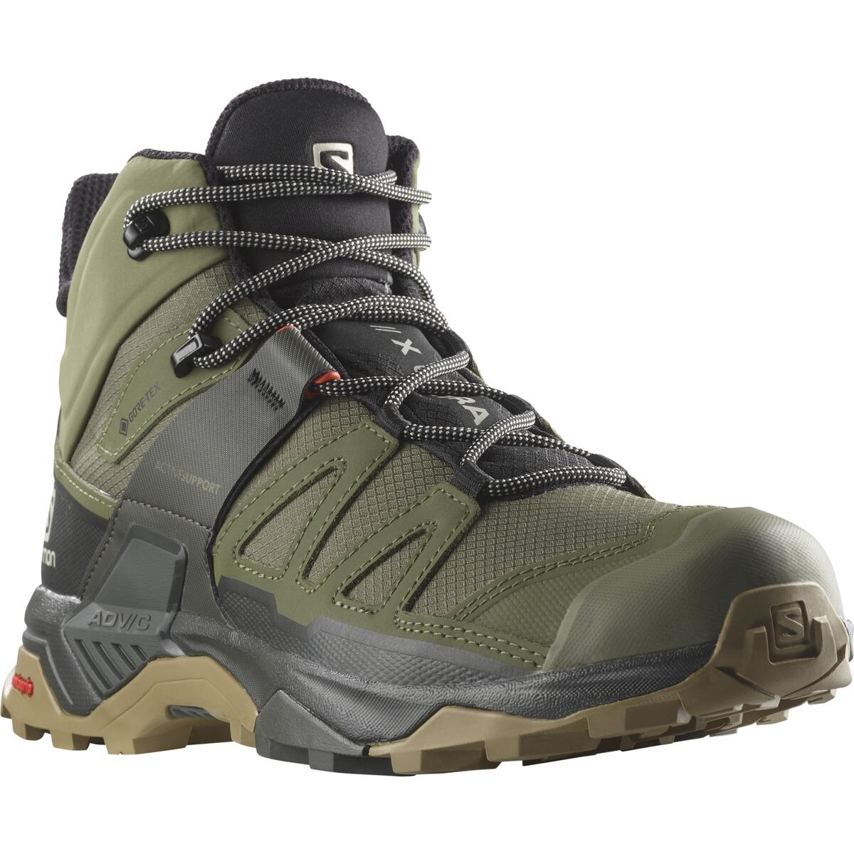 SALOMON обувь X Ultra 4 Mid GTX темно-зеленый/коричневый