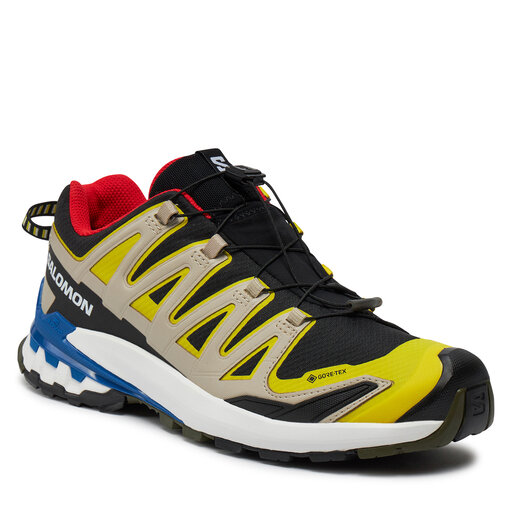 SALOMON Schuhe XA Pro 3D V9 GTX schwarz/gelb/blau