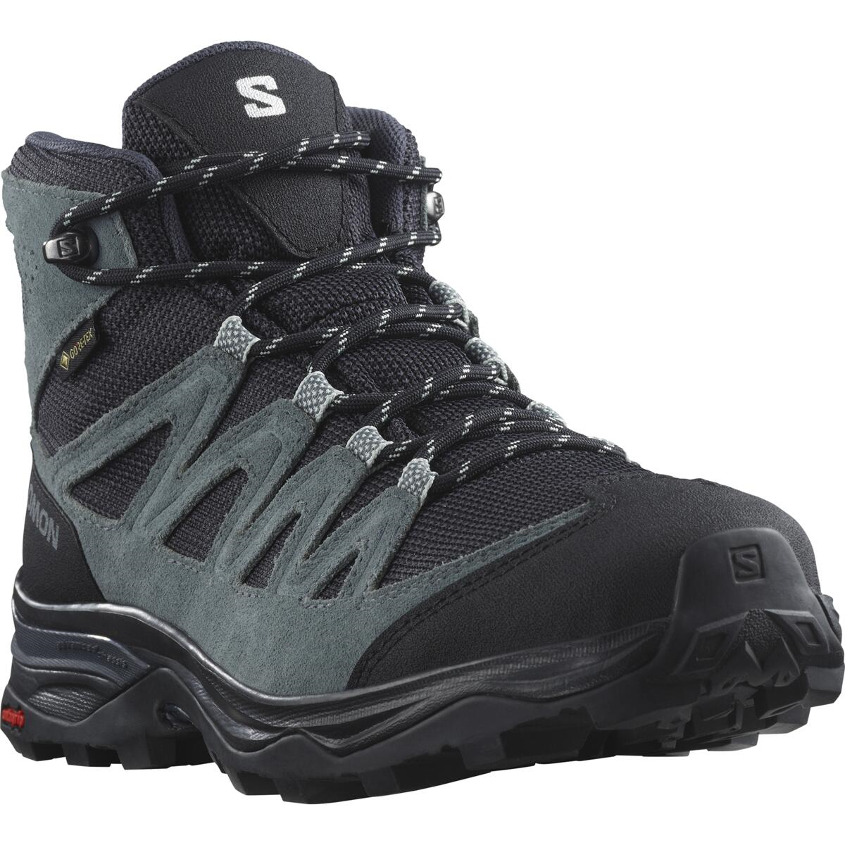 SALOMON shoes X Ward Leather Mid GTX W black/grey