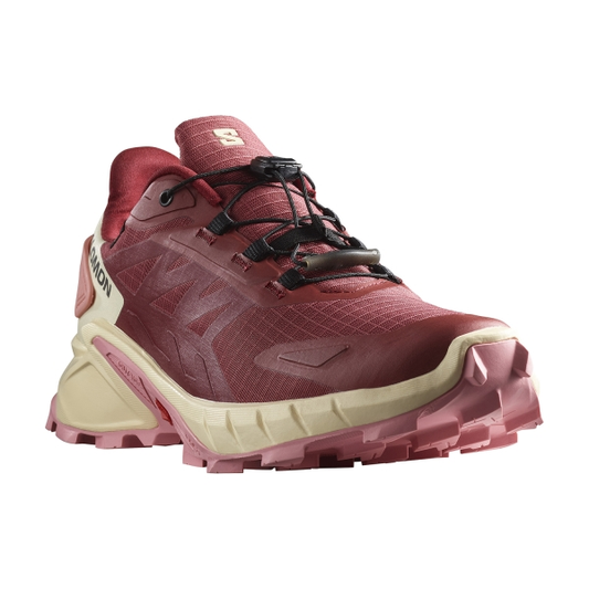 SALOMON shoes Supercross 4 GTX W dark red/beige