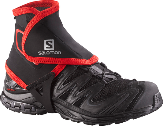 SALOMON защитные чехлы для обуви Trail Gaiters High black/red