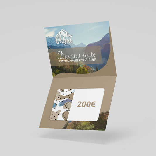 Geschenkkarte im Wert von 200 EUR