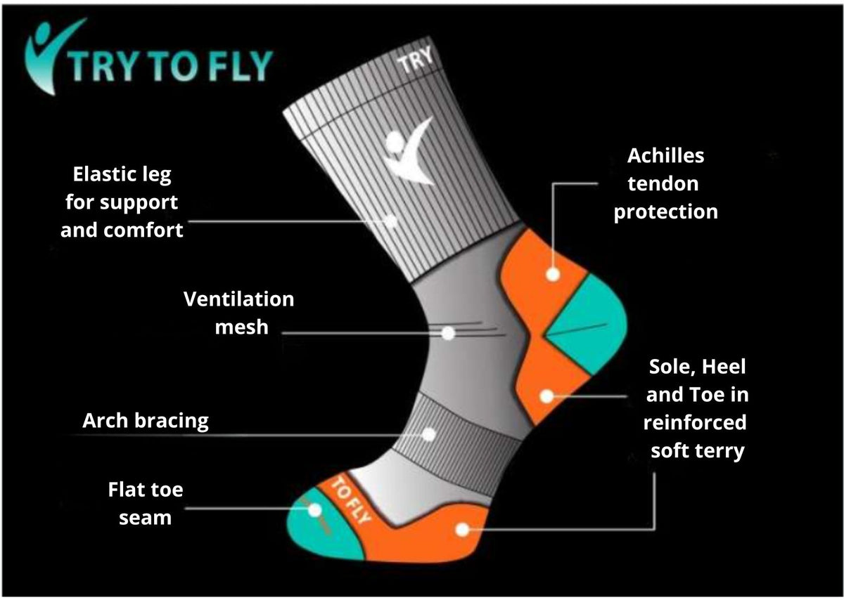 Pirin Hill Merino Wool Hiking Socks - Alpine Ibex motif
