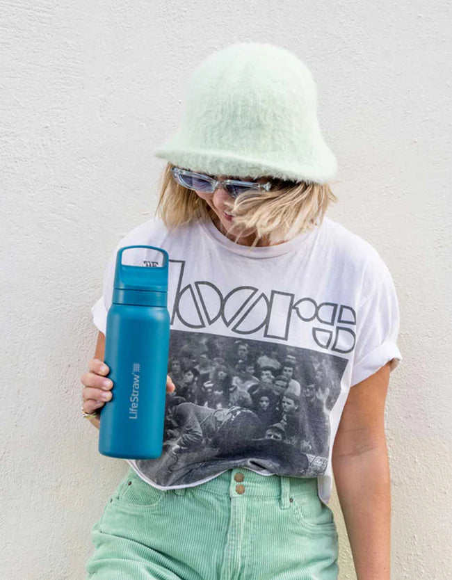 LifeStraw Go 2.0 Edelstahl Wasserfilterflasche 1L