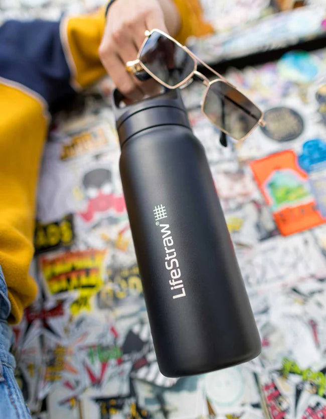 LifeStraw Go 2.0 Edelstahl Wasserfilterflasche 1L
