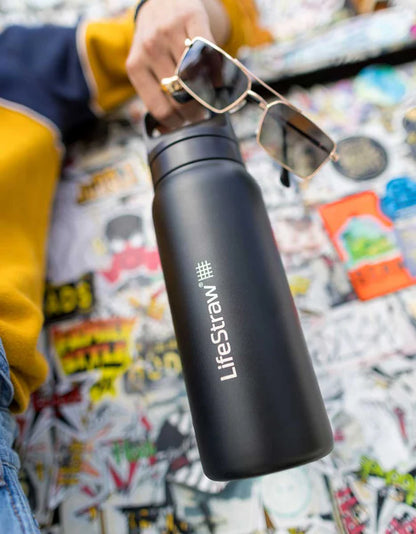 LifeStraw Go 2.0 Edelstahl Wasserfilterflasche 1L
