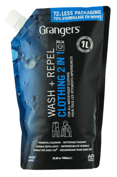 Grangers Wash + Repel Clothing 2 in 1 Pouch 1000ml - dabai.lv
