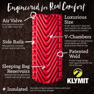 Klymit Insulated Static V Luxe - dabai.lv