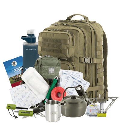 M - TAC Emergency Bag (Full Set)(With Incomplete First Aid Kit) - DABAI.LV