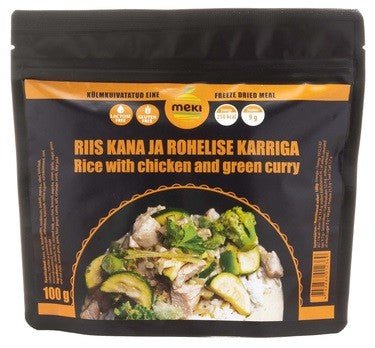 MEKI Reis mit Huhn und grünem Curry 100g - NATURRAUS.DE
