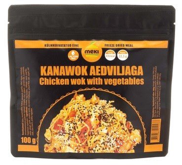 MEKI Wok with vegetables and chicken 100g - DABAI.LV
