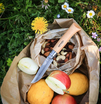Opinel Blister Edelstahl Buche (erhältlich in verschiedenen Größen) - NATURRAUS.DE
