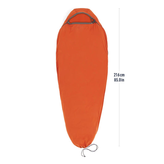 Sea To Summit Reactor Fleece Schlafsack-Inlett Mumie mit Kordelzug - Standard - NATURRAUS.DE