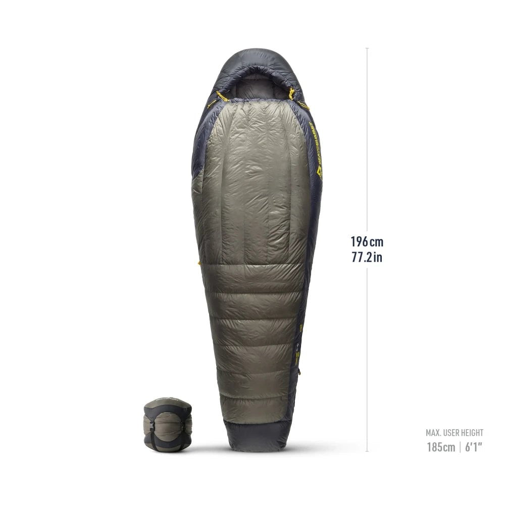 Sea To Summit Spark Pro - 9C Down Sleeping Bag Regular beluga black - dabai.lv