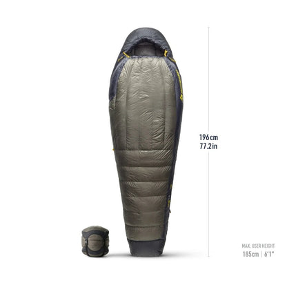Sea To Summit Spark Pro - 9C Down Sleeping Bag Regular beluga black - dabai.lv
