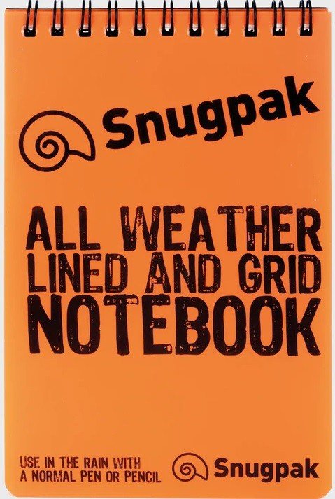 Snugpak Water Resistant Notebook (Orange) - dabai.lv